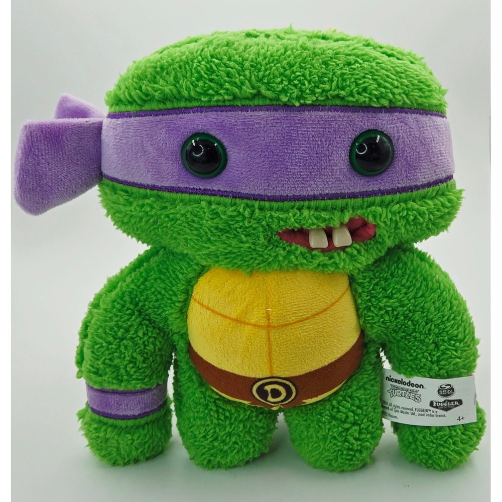 Fuggler x TMNT Donatello Plush Monster Green Purple Ninja Turtles 8 Inch‎